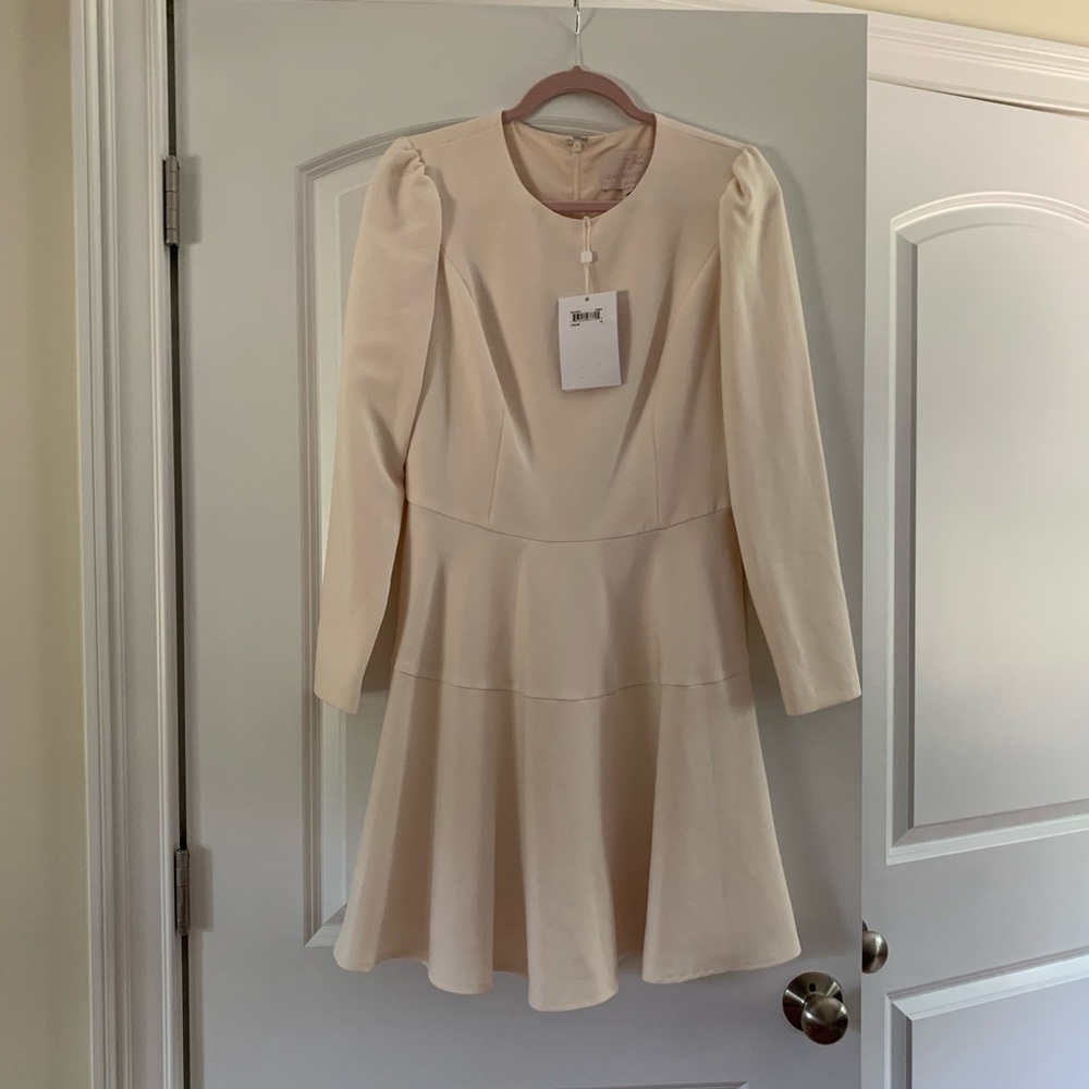Gal Meets Glam Celeste Cream Dress - Picture 2 of 4
